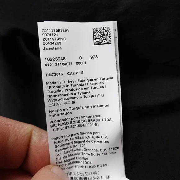 Hugo Boss Jacket Womens 14 Blue Gray Cardigan Open Blazer Suit Sport Over Coat - Picture 6 of 10